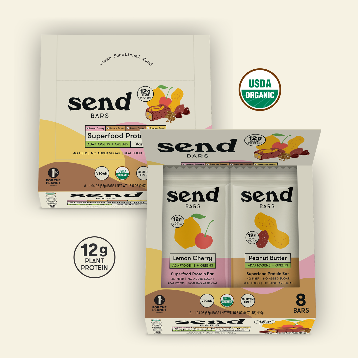Organic Full SEND Variety Box — Send Bars