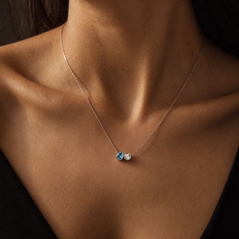Toi et Moi  Gemstone Necklace — Noémie