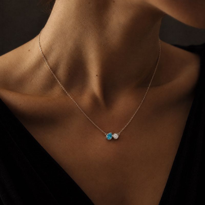 Toi et Moi  Gemstone Necklace — Noémie
