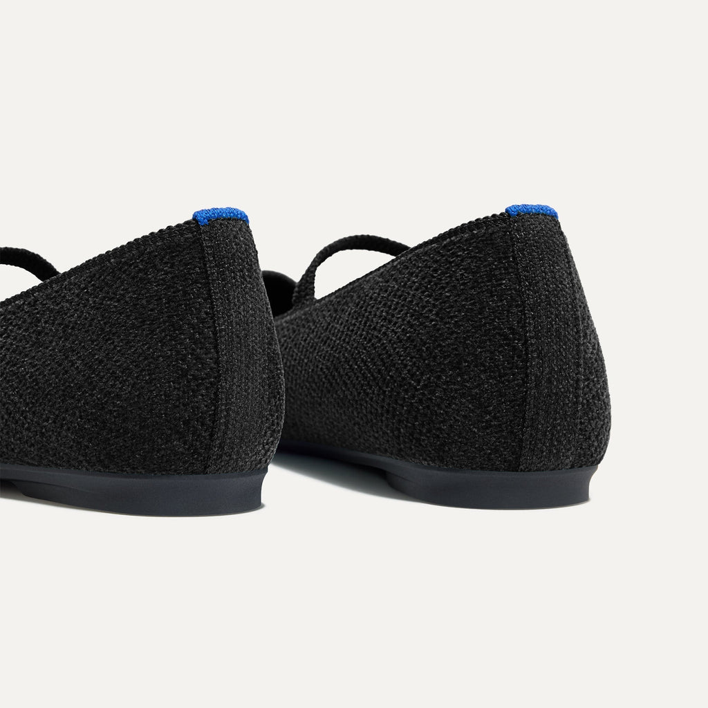 The Max Square Mary Jane - ReVelvet™ Black — Rothys