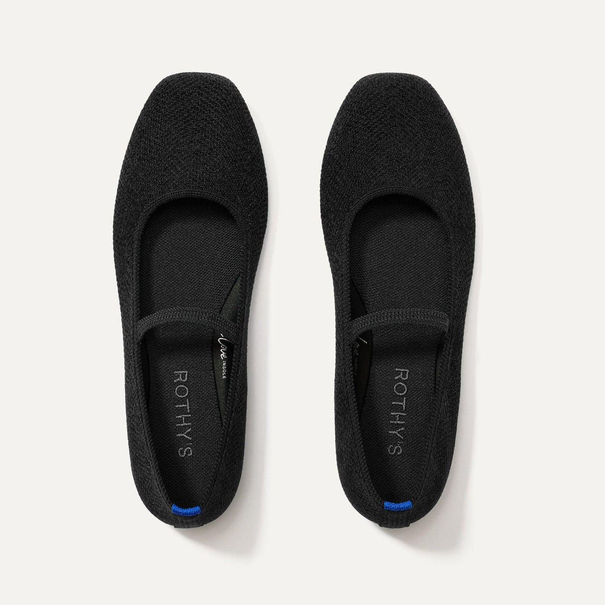 The Max Square Mary Jane - ReVelvet™ Black — Rothys