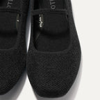 The Max Square Mary Jane - ReVelvet™ Black — Rothys