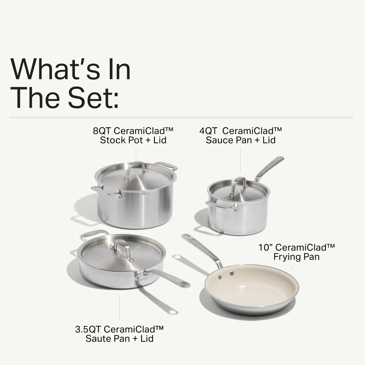 CeramiClad™ Non Stick Cookware Set