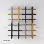 Wood Modular Floating Wall Shelf Light Brown — Nathan James