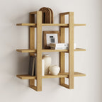 Wood Modular Floating Wall Shelf Light Brown — Nathan James
