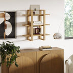 Wood Modular Floating Wall Shelf Light Brown — Nathan James