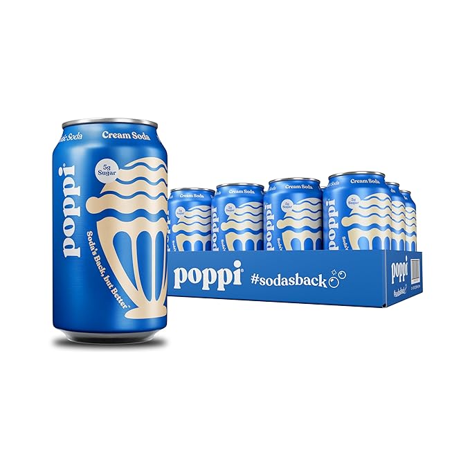 Poppi Sparkling Prebiotic Soda Cream Soda Flavor — Poppi