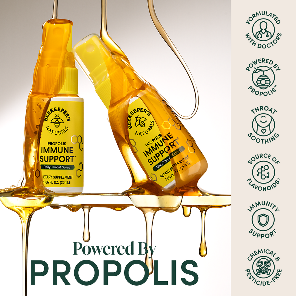 Propolis Immune Support Throat Spray — Beekeeper's Naturals