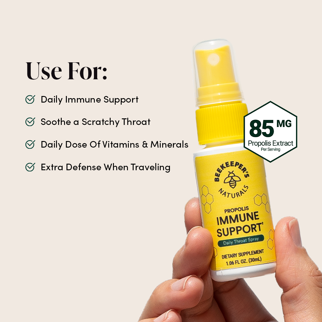 Propolis Immune Support Throat Spray — Beekeeper's Naturals
