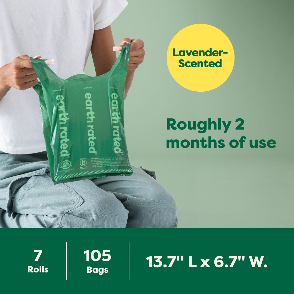 Dog Poop Bags With Handles on a Roll — Earth Rated
