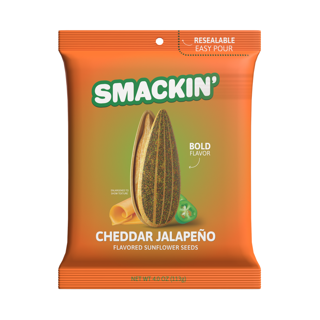 Cheddar Jalapeño Sunflower Seeds — SMACKIN' Sunflower Seeds