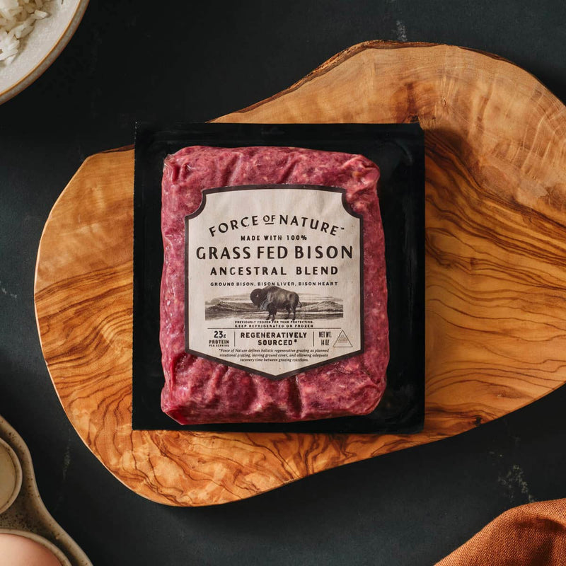 Grass Fed Bison Ancestral Blend — Force of Nature Meats