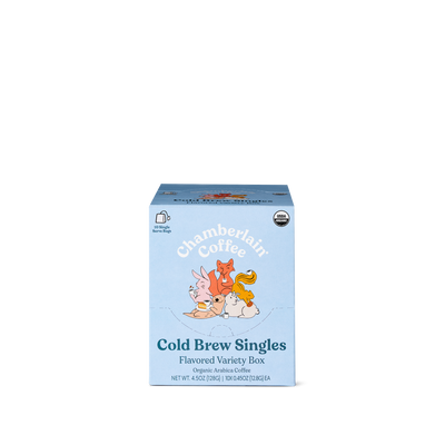 Organic Flavored Variety Cold Brew Singles — Chamberlain Coffee