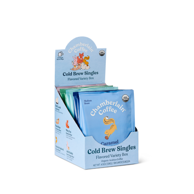 Organic Flavored Variety Cold Brew Singles — Chamberlain Coffee