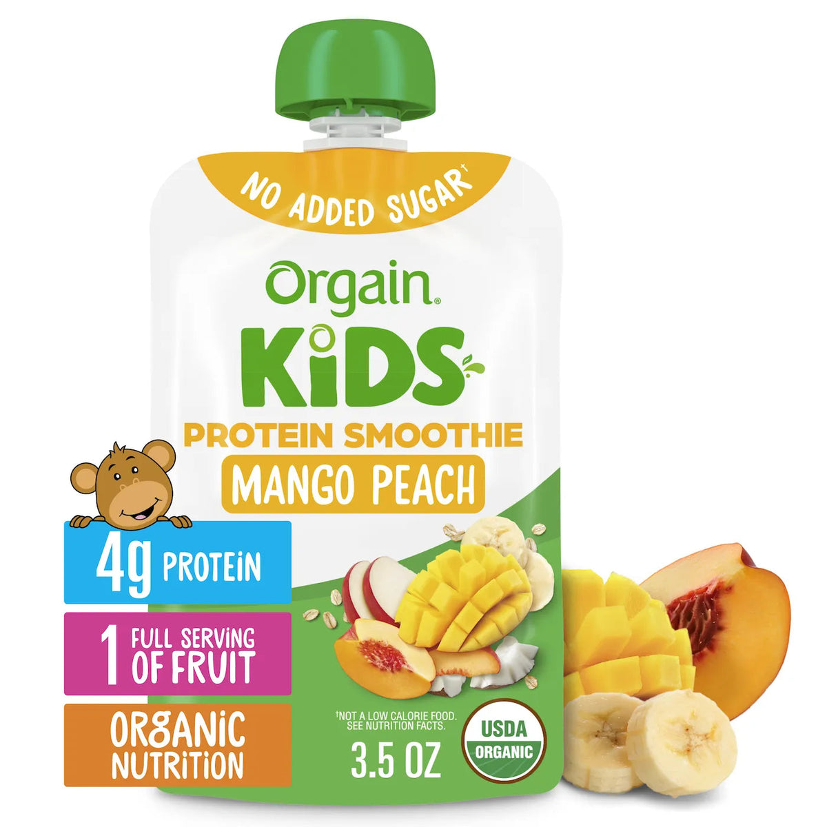 Kids Protein Smoothie Pouch - Mango Peach — Orgain