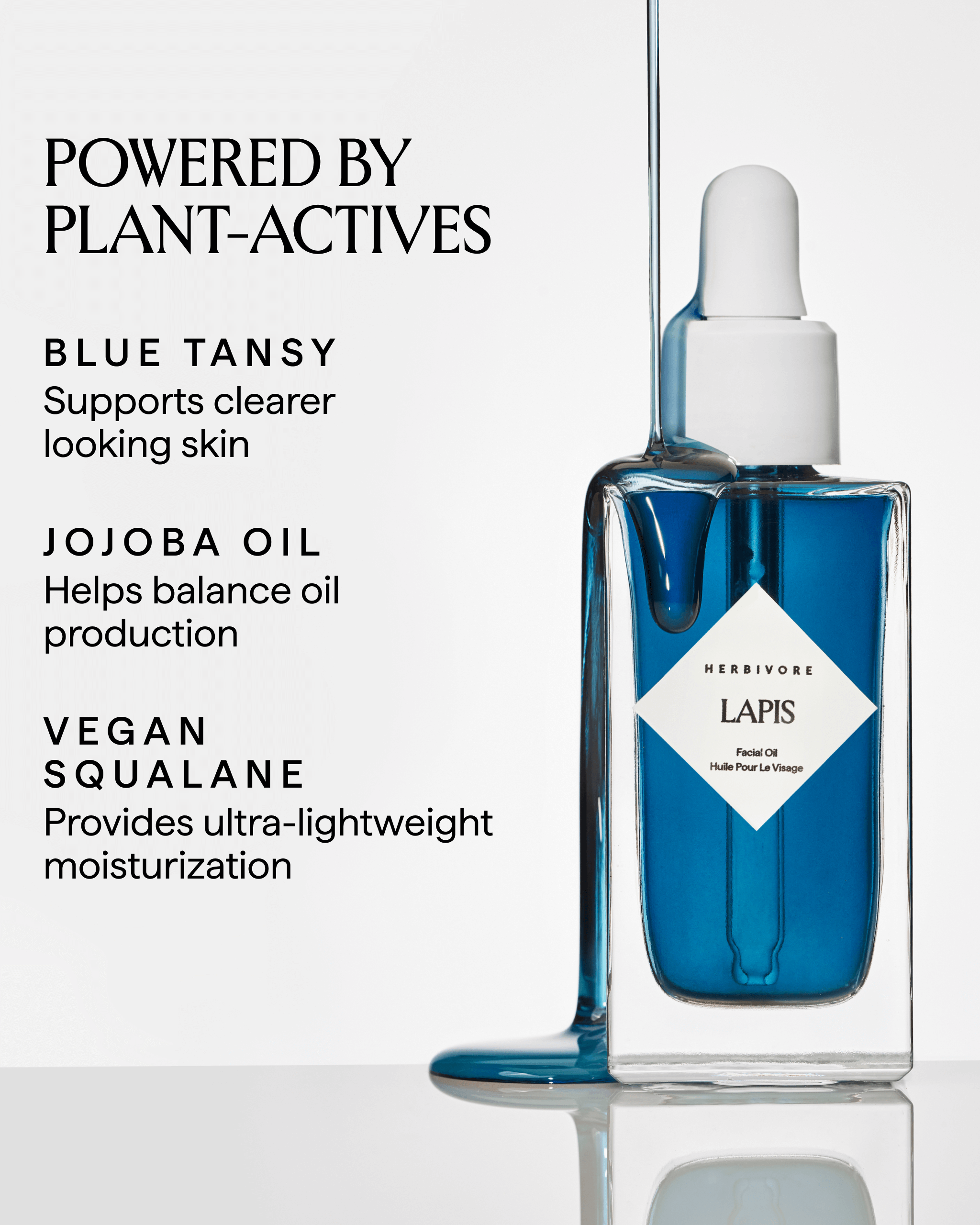 LAPIS Blue Tansy + Squalane Balancing Facial Oil — Herbivore Botanicals