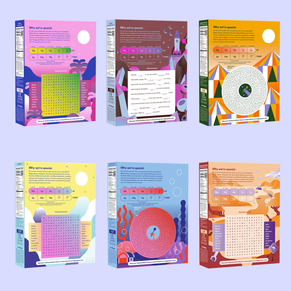 Variety 6 - 1 case (6 boxes) — Magic Spoon