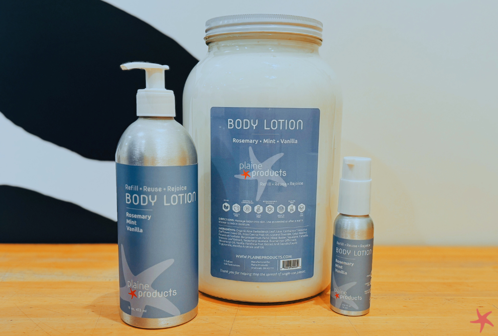 Plaine Products Hand Wash in refillable aluminum bottle