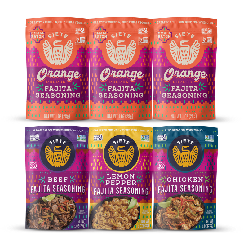 Siete Small Batch Fajita Seasoning Variety Pack — Siete Foods