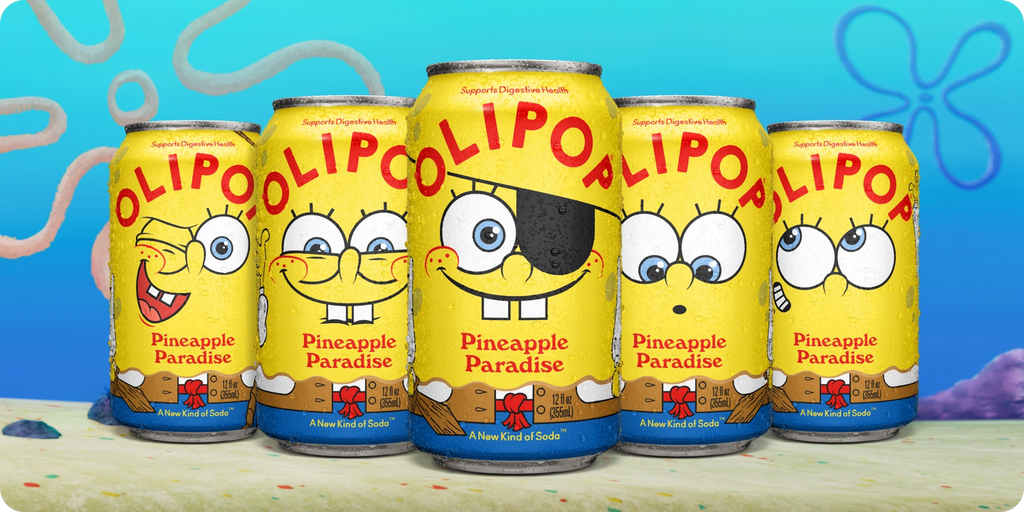 SpongeBob Pineapple Paradise Prebiotic Soda — OLIPOP