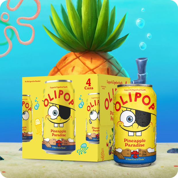 SpongeBob Pineapple Paradise Prebiotic Soda — OLIPOP