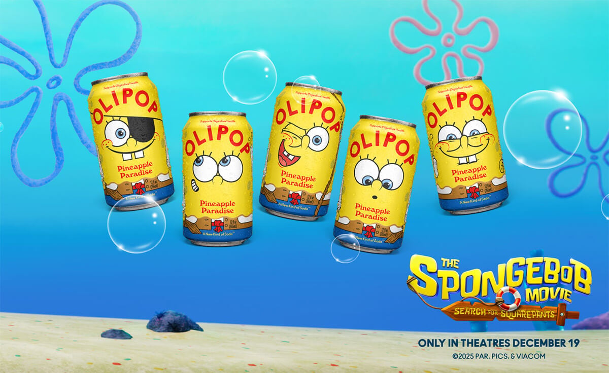 SpongeBob Pineapple Paradise Prebiotic Soda — OLIPOP