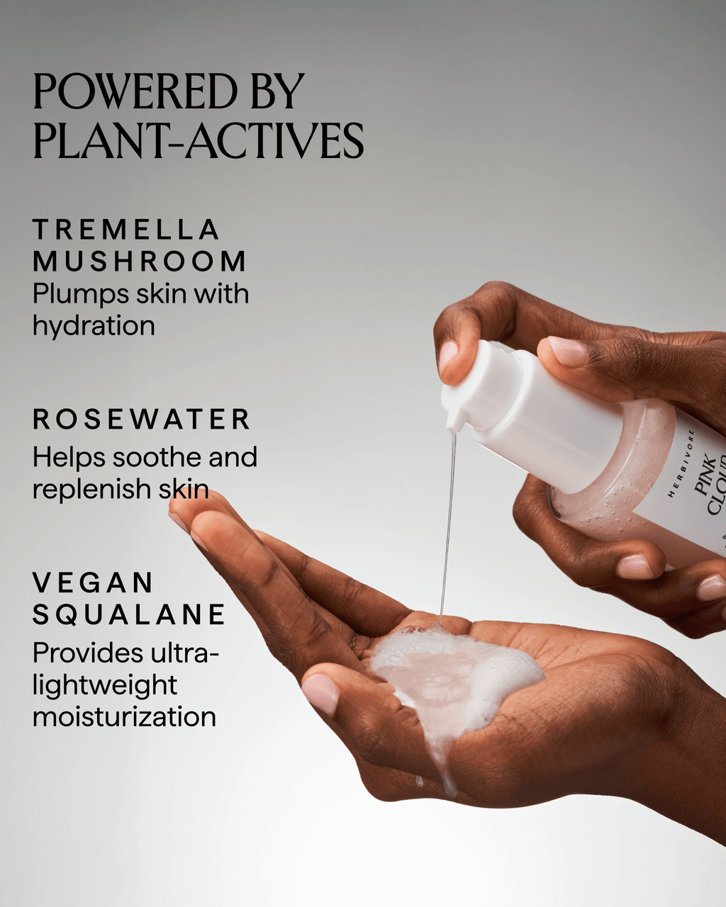 PINK CLOUD Rosewater + Tremella Jelly Facial Cleanser — Herbivore Botanicals