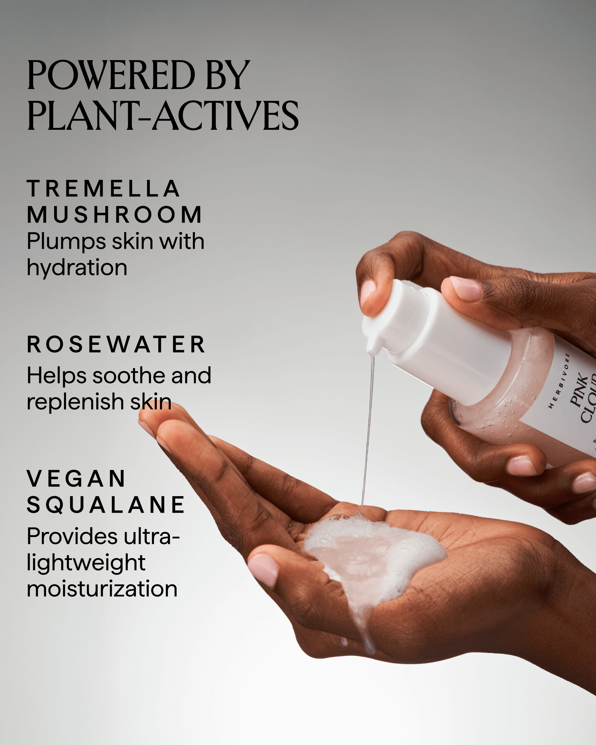 PINK CLOUD Rosewater + Tremella Jelly Facial Cleanser — Herbivore Botanicals