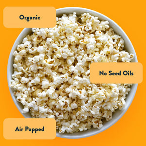 Real Organic Cheddar Popcorn — LesserEvil Snacks