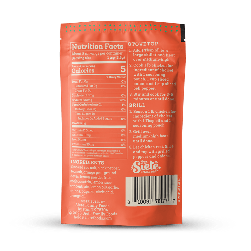Siete Small Batch Fajita Seasoning Variety Pack — Siete Foods