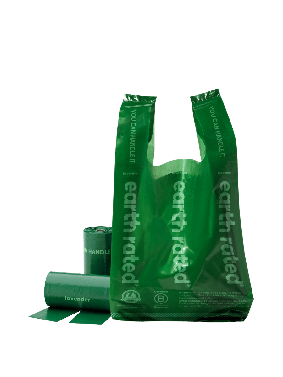 Dog Poop Bags With Handles on a Roll — Earth Rated