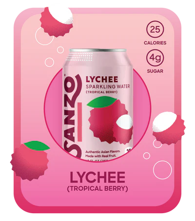Lychee Sparkling Water — Sanzo