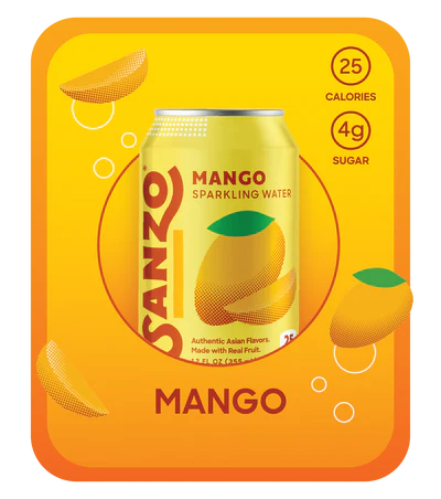 Alphonso Mango Sparkling Water — Sanzo