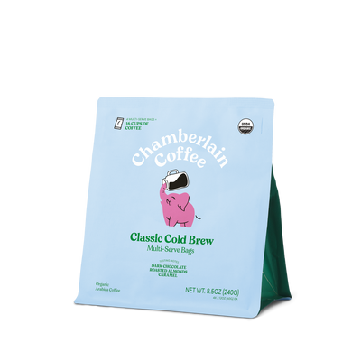 Organic Cold Brew Elephant Large Coffee Bags — Chamberlain Coffee