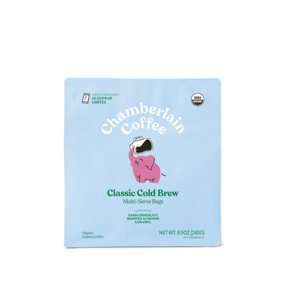 Organic Cold Brew Elephant Large Coffee Bags — Chamberlain Coffee