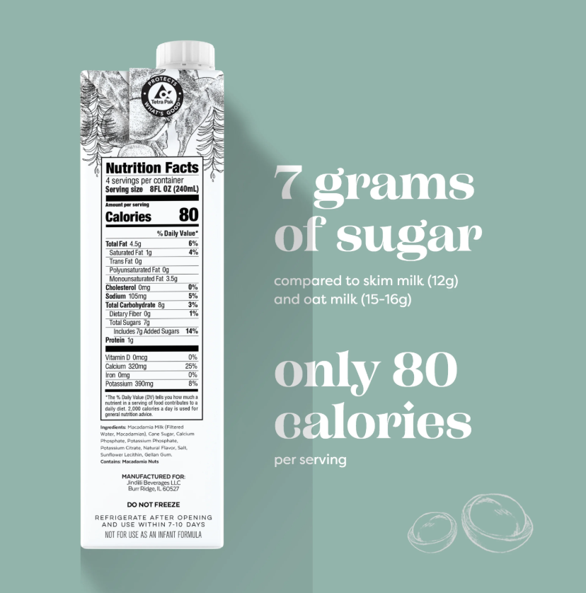 Milkadamia Barista Blend Macadamia Milk - Pack of 6 (32 oz)