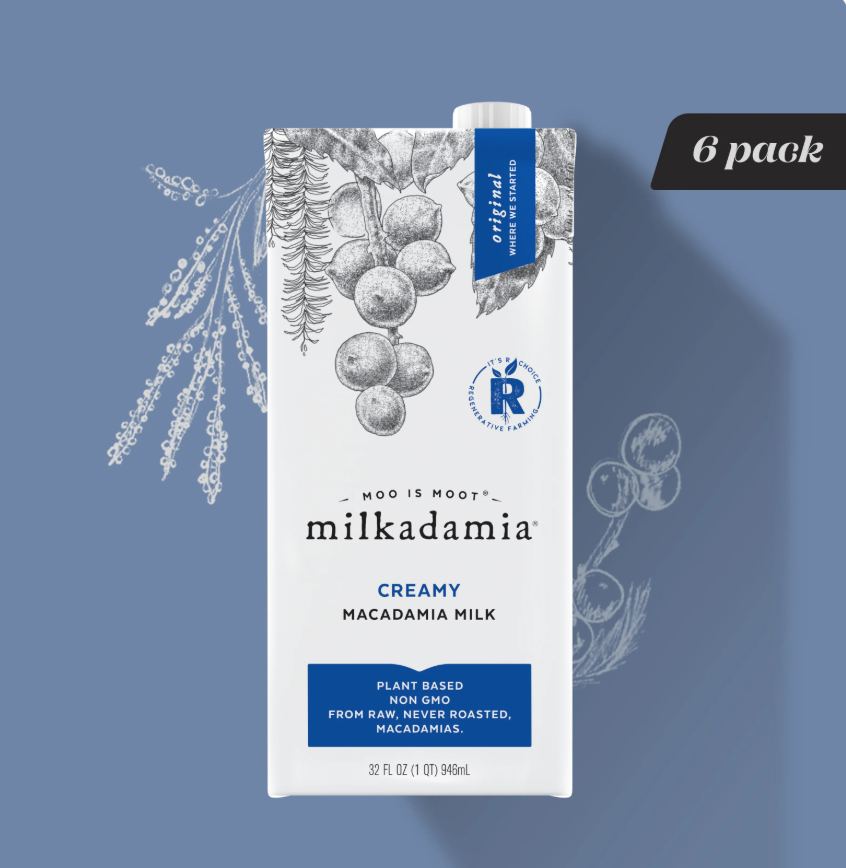 Milkadamia Plant Milk - Pack of 6 (32 oz)