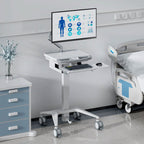 MedHub Mobile Workstation with Monitor Arm — Mount-It!