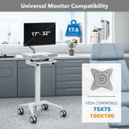 MedHub Mobile Workstation with Monitor Arm — Mount-It!