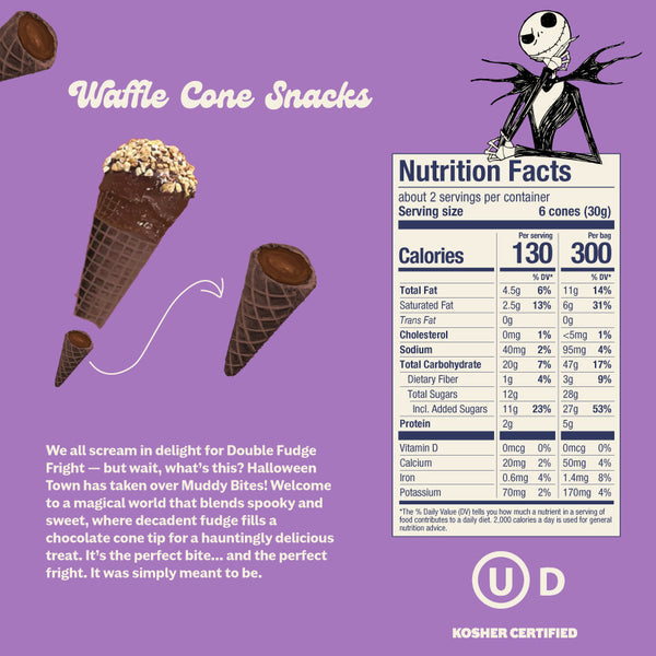 Disney Tim Burton's The Nightmare Before Christmas Double Fudge Fright — Muddy Bites
