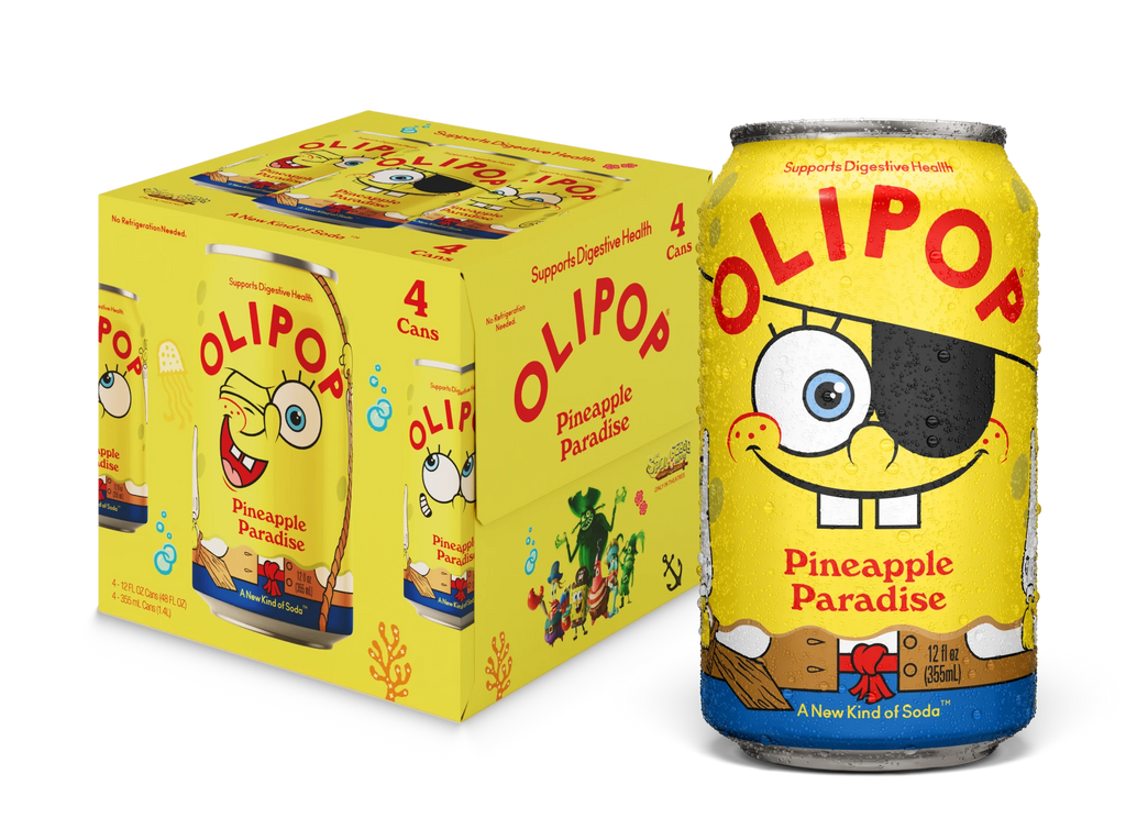 SpongeBob Pineapple Paradise Prebiotic Soda — OLIPOP