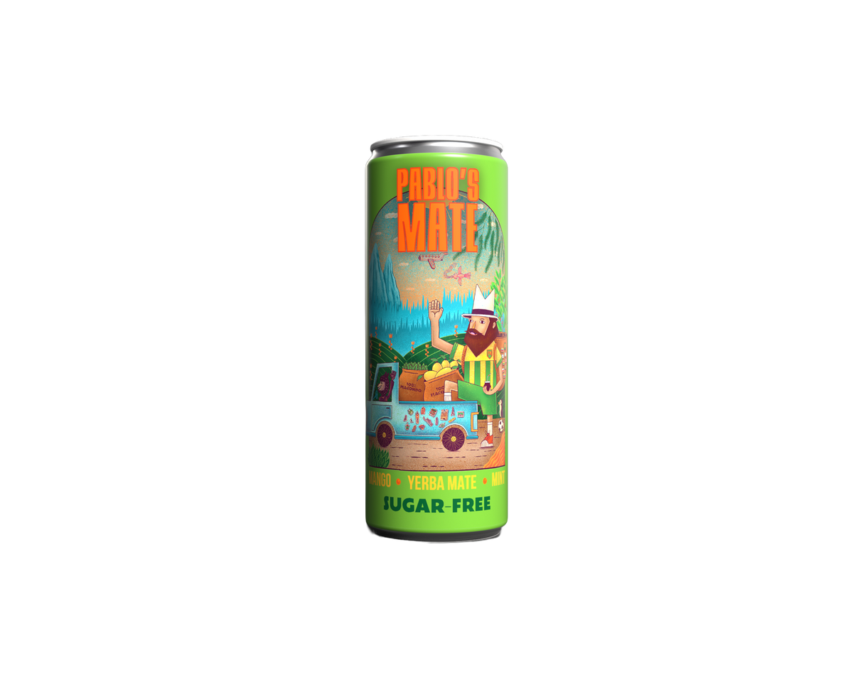 Pablo's Mate: Sugar Free Mango Mint 12-pack — Pablo's Mate