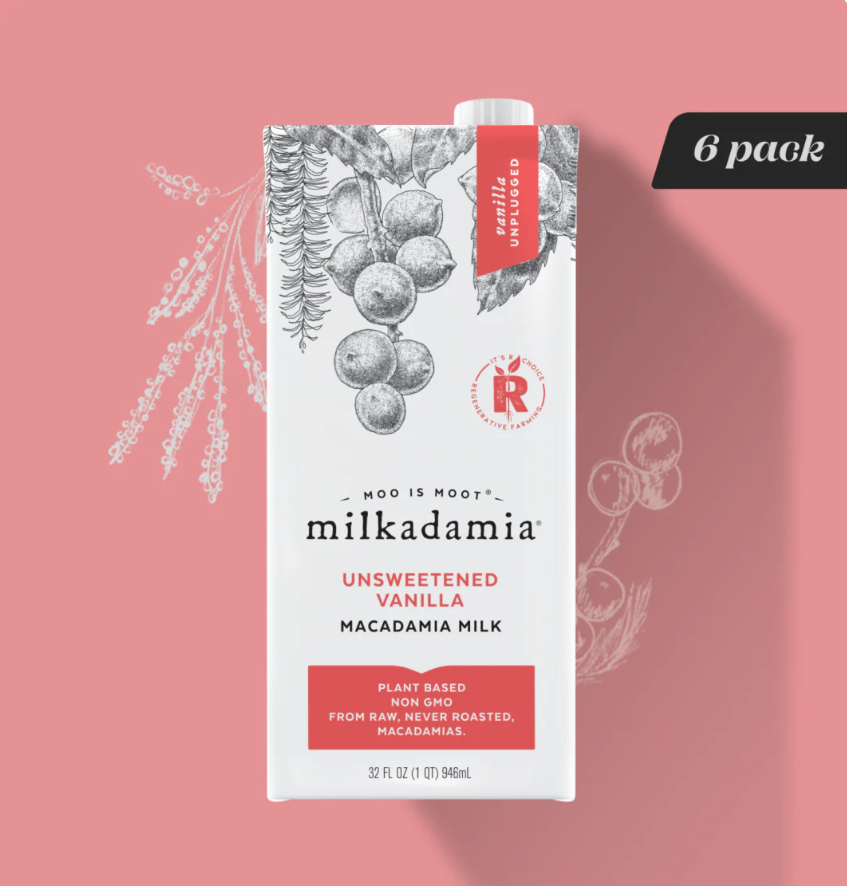 Milkadamia Plant Milk - Pack of 6 (32 oz)